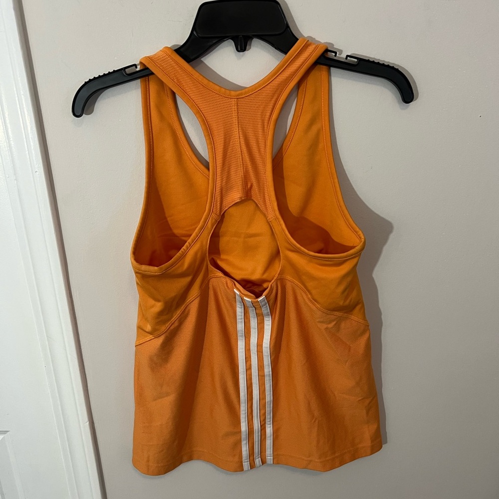 Adidas Vibrant Orange Athletic Tank - Picture 3 of 3
